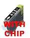 3pk non OEM Canon CLI-221 compatible black Ink Cartridge With CHIP! (3) CLI 221 black. Fits Canon All-in-One Machines PIXMA MP620 PIXMA MP980 PIXMA MX860 **(PIXUS MP610)** Canon Photo Printers PIXMA iP3600 PIXMA iP4600.