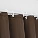 Eforcurtain 36x72inch Solid Chocolate Shower Curtain Liner Waterproof Soft Microfiber Shower Curtain