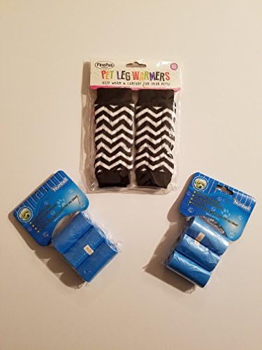 Pet Doggie Leg Warmers L and 120 Waste Bags Combo