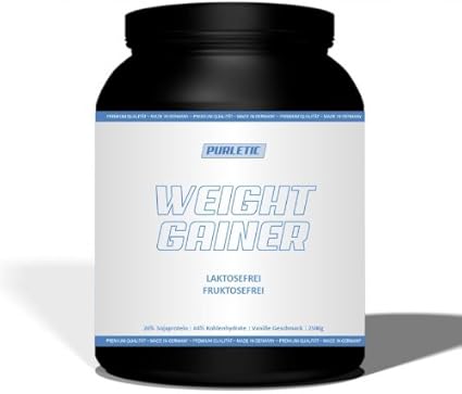 Purletic Weight Gainer Laktosefrei Fruktosefrei Vanille Geschmack 2500g Amazon De Sport Freizeit