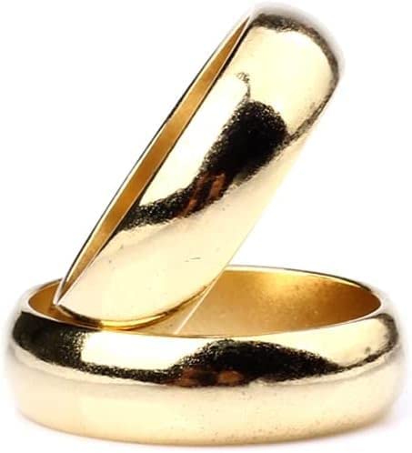 MOMOMAGE Golden Cambered PK Ring Strong Magnetic Ring PK Ring Magic Tricks Accessory for Magician Close-up Gimmick (18 mm)
