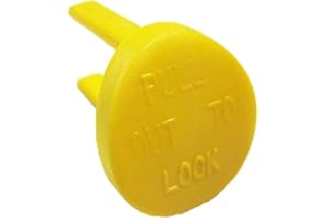 AUAURLY Yellow Safety Switch Key Compatible with Craftsman Radial Arm Jointer Band Drill Sears Table Saw, Sander, Band Saw, Drill Press Parts- Oval (1pcs-pack)