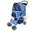 CRAZO Folding Pet Stroller Dog/Cat Travel Carrier Bluethumb 1