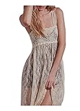 CA Fashion Women's Floral Lace Empire Waist Maxi Full Length Party Dress