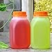 8-Ounce Plastic Milk Bottles (15-Pack); HDPE Bottles Great for Milk, Juice, Smoothies, Lunch Box & More, BPA-Free, Dishwasher-Safe, BPA-free