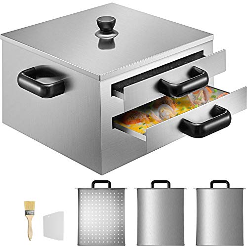 VEVOR Rice Noodles Steamer, 2Layer Rice Noodle Rolls Maker, FoodGrade