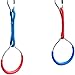 Cateam Slackline Accessories – Multicolor Gymnastic Rings Set of 6 with carabiners – Monkey bar Rings for Backyard Obstacle Course