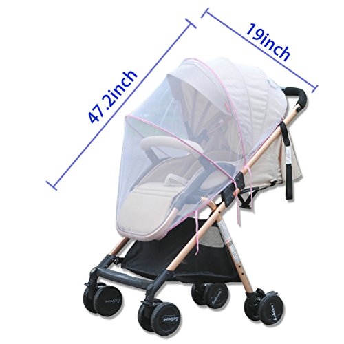 Baby Mosquito Net for Strollers,Cradles,Car Seats,Carriers, Full Cover Universal Insect Mesh Netting Shield Canopy Fits Most Cribs,Bassinets,Playpens by Shellvcase