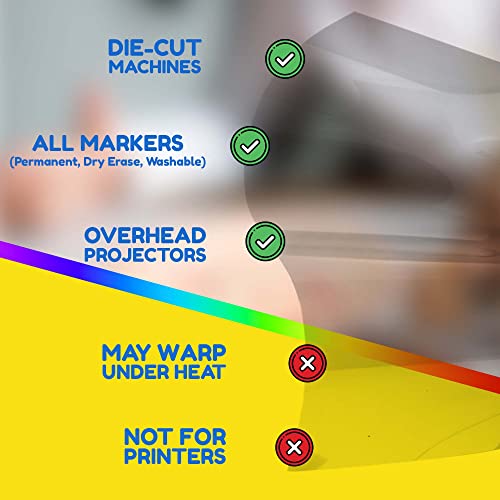 Hygloss Products Acetate Sheets for Crafts, Clear Overhead Projector Film, For Arts And Craft