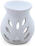 STOCK CLERANCE SALE - Oil Diffuser White Ceramic Tealight Oil Aroma Lamp - 3.8
