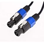 Dekomusic-2Pack-6-ft-Male-Speakon-to-Speakon-Cables-Professional-12-Guage-AWG-Audio-Cord-DJ-Speaker-Cable-Wire-with-Twist-Lock-2-Conductor