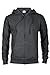 Casual Garb Hoodies for Men Heather French Terry Full Zip Hoodie Hooded Sweatshirt Charcoal Heather Large
