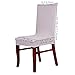 SHZONS™Super Fit Stretch Removable Washable Short Dining Chair Cover Protector Seat Slipcover for Hotel,Dining Room,Ceremony,etc.(GrayBlack)