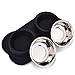 Large Dog Bowl, JISIMI Two 2 x 51 Ounce Stainless Steel Dog Bowls Pet Bowl Feeding Station with Anti-Spill Non-Skid Bone Shape Silicone Mat for Medium to Large Dogs