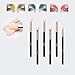 MSQ Eye Brush Set Rose Gold 6pcs Eyeshadow Set Eyebrow Brush Makeup Brushes Eyeliner Brush for Eyeshadow, Eyebrow, Eyeliner, Blending, Concealer, Best for Gifts