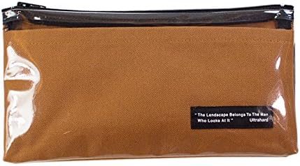 Brown Accessory Zipper Organizer - Pen Pencil Case With Zipper