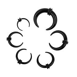 Linkning 30PCS Septum Rings Acrylic C Shape Buffalo