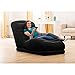 Intex Inflatable Contoured Mega Lounge Chair with Built-in Cup Holder, Black