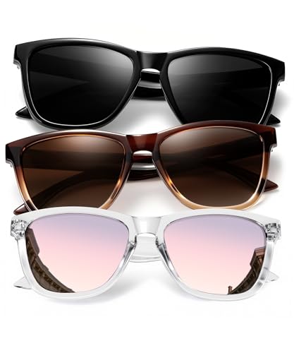 KALIYADI Womens-Sunglasses Polarized Sunglasses-Womens Trendy: Retro Sun Glasses with UV Protection for Travel Driving