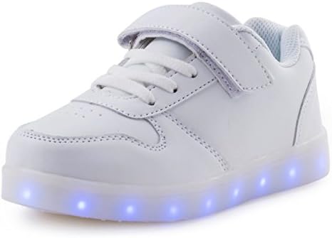 AFFINEST Boy Girls Light Up Shoes Led Flashing Fashion Sneaker for Kids Toldder