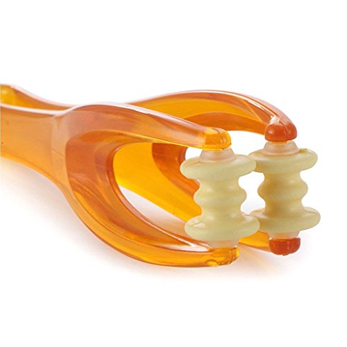 Kasmena 2Pcs Hand Handheld Finger Roller Massager With 2Pcs Acupressure