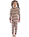 Leveret Boys Girls Christmas Striped Red & White Green 2 Piece Pajama (12M-14 Years)