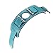 Valkit Bands Compatible with Apple Watch Band 38mm 40mm 42mm 44mm, Genuine Leather Strap Replacement Wristband with Metal Adapter Clasp for Men Women iWatch Series SE 6 5 4 3 2 1, Cuff - Blue