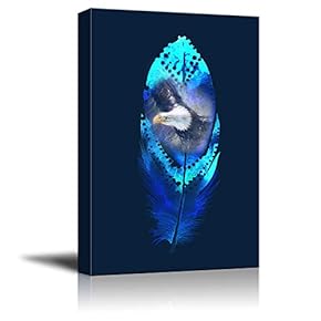 Wall26-Canvas Wall Art-Feather-Giclee Painting Wall Bedroom Living House Decoration Home Art - 12x18 inches