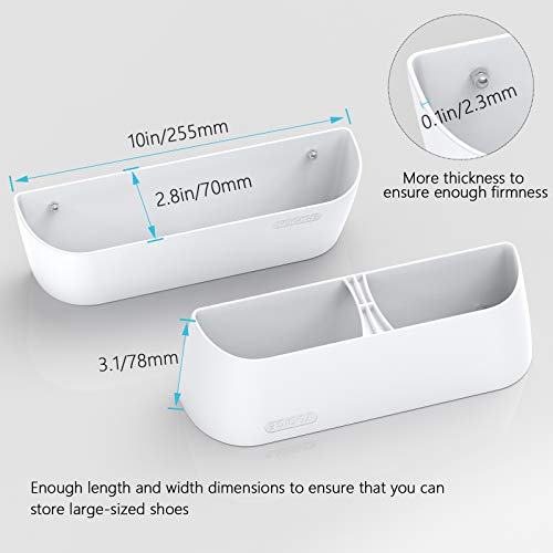 Yocice Wall Mounted Shoes Rack 4Pack with Sticky Hanging Strips