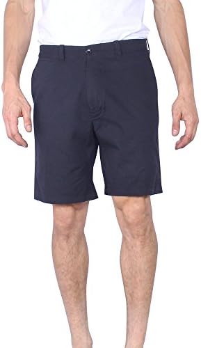 Mens Shorts | Chino Shorts For Men Solid 19 Inch Twill (Black,36)