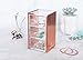 Rose Gold Acrylic Makeup, Jewelry, Stationary Holder, Organizer, 3 drawer, Compact by Lucido Cosmetics