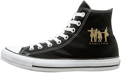Tracy Hamilton Music Comfortable Unisex Flat Canvas High Top Sneaker 43 Black