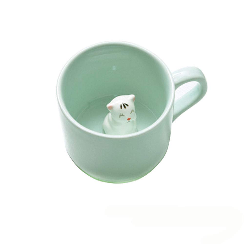 BigNoseDeer Coffee Milk Tea Ceramic Mugs 3D Animal Morning Cup Best Gift for Morning Drink Weddings Birthdays Gifts for Women Father's Day Mother for Girls Boys — image 1
