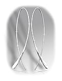 Ribbon Earrings Sterling Silver