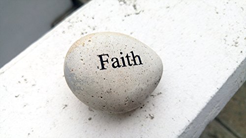 Faith Engraved Stone Pebble River Rock Stone