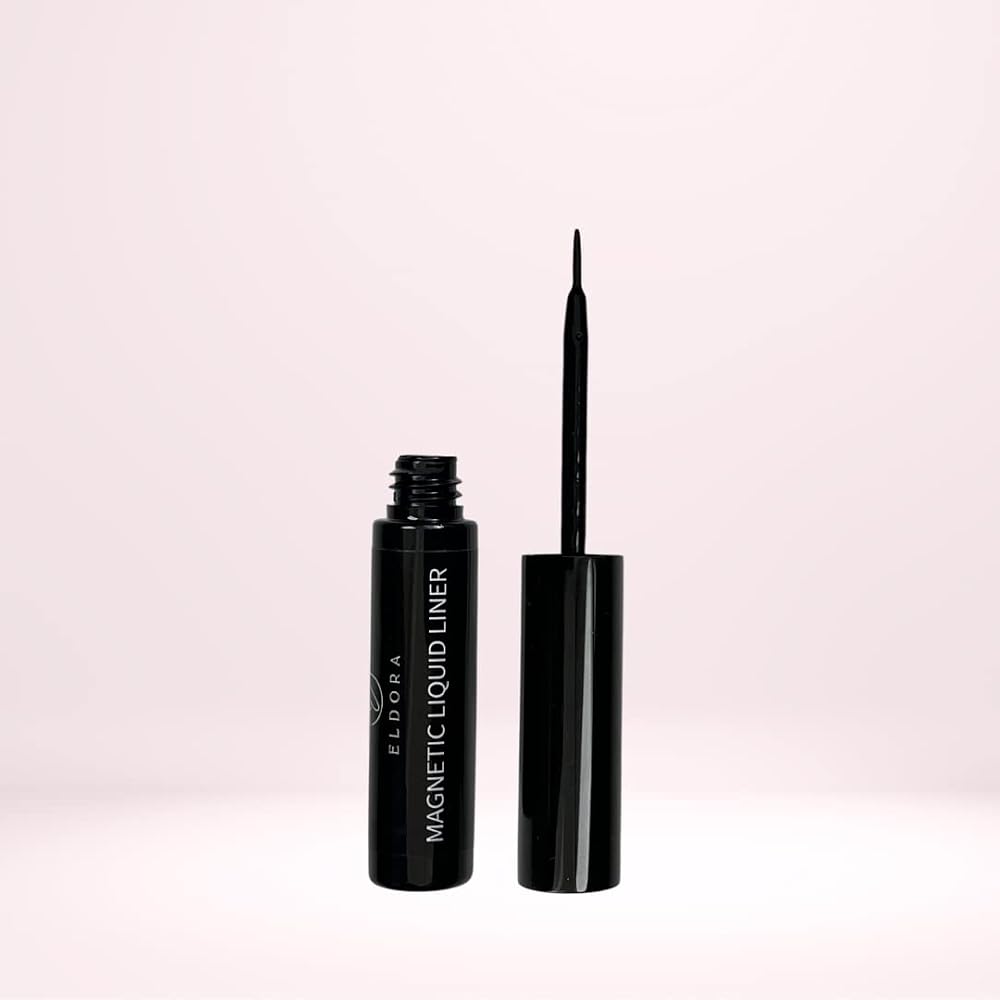 Eldora Magnetic Liquid Eyeliner Black Long Lasting Hypoallergenic Latex Free
