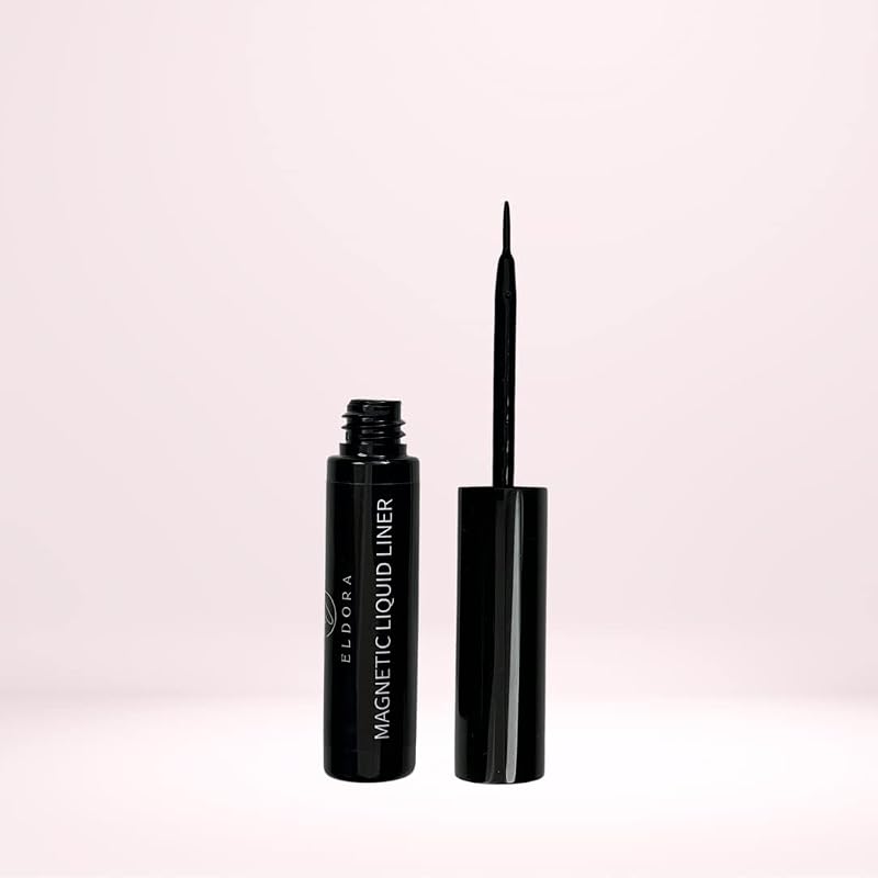 Eldora Magnetic Liquid Eyeliner Black Long Lasting Hypoallergenic Latex Free