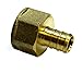 VIVO 1/2 inch Pex Female Adapter | NPT 1/2 inch Brass (pack of 3) Threaded Crimp Fitting (PEX-FA-12)