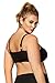 Womens Plus Size Athletic Seamless Strappy Detail Active Sports Bra Top 16/18 Black
