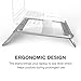 Vogek Foldable and Portable Aluminum Laptop Stand for Macbook Air Macbook Pro and iPad Pro (Silver)