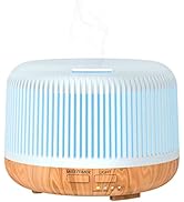 Pinci Essential Oil Diffuser,300ml Aromatherapy Diffuser, Cool Mist Humidifier with 7 Colors Ligh...