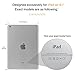 MoKo Case Fit iPad Air - Slim Lightweight Smart Shell Stand Cover with Translucent Frosted Back Protector Fit iPad Air 9.7