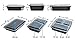 Yohino Meal Prep Containers with Leak Resistant Lids (8-Piece Set) Reusable, 3 Compartment Bento Box for Lunch, U.S. Patented Triple Seal Lid Design