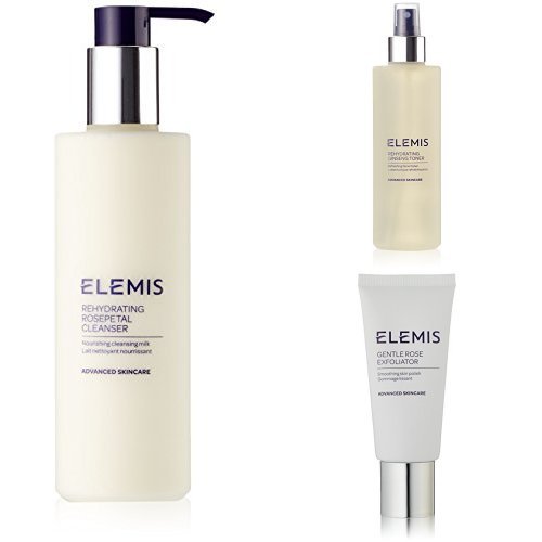 ELEMIS Rehydrating Cleanser and Toner with Gentle Exfoliator Bundle