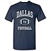 Dallas Classic Football Arch Basic Cotton T-Shirt - Large - Navy