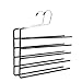 Nature Smile Clothes Pants Hangers 2pack - Heavy Duty Multi Layers Metal Pant Slack Hangers,Non-Slip 5-Tier Open-Ended Stacked Pants Hanger Rack Closet Storage Organizer for Trousers Scarf Towel