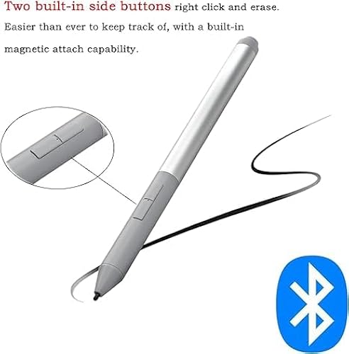 Penna Stilo Attiva Per HP Elitebook E Zbook - 4096 Livelli Pressione, Connessione Bluetooth, Pulsanti Personalizzabili