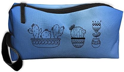 Cactus Hedgehog Storage Tools Canvas Zipper Multi-function Organization Bag With Handle