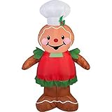 Gemmy Airblown Inflatable Gingerbread, 3.5' (1)