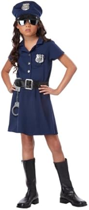 Girls Police Officer Costume Small (6-8)